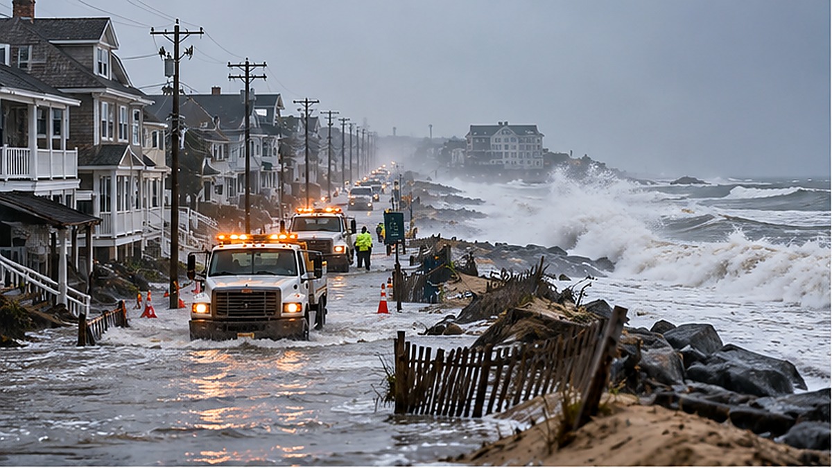El nor’easter deja inundaciones y una franja costera aún vulnerable en Nueva York y Nueva Jersey