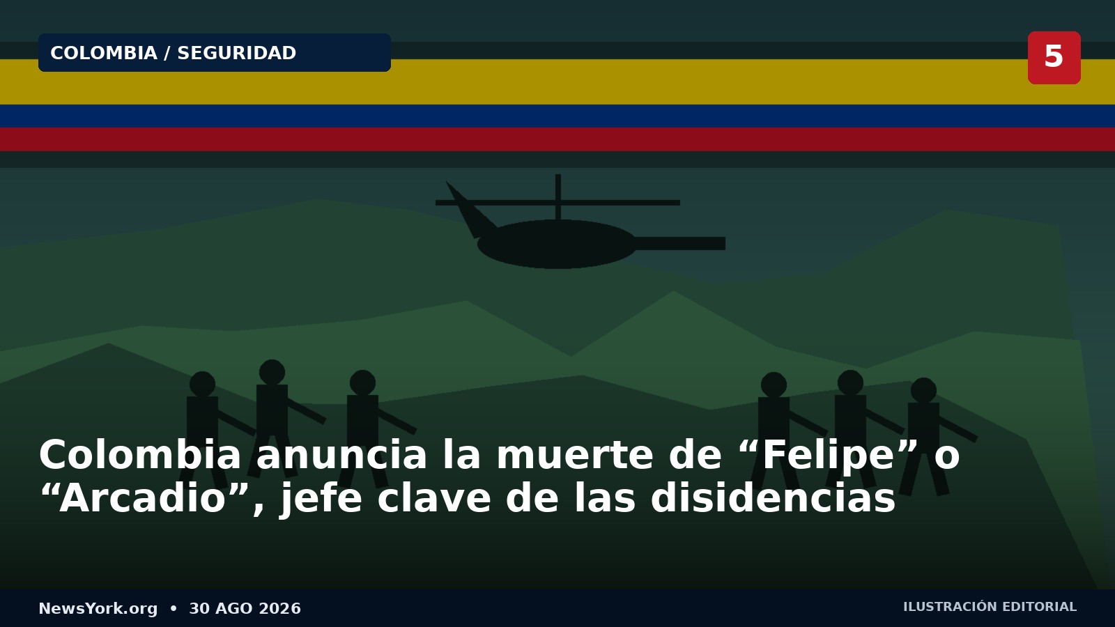 Colombia anuncia la muerte de “Felipe” o “Arcadio”, jefe clave de las disidencias