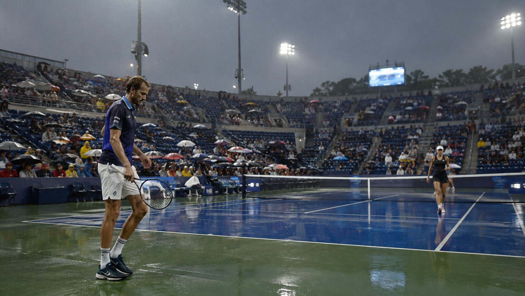 Medvedev y Pegula avanzan en un US Open alterado nuevamente por la lluvia