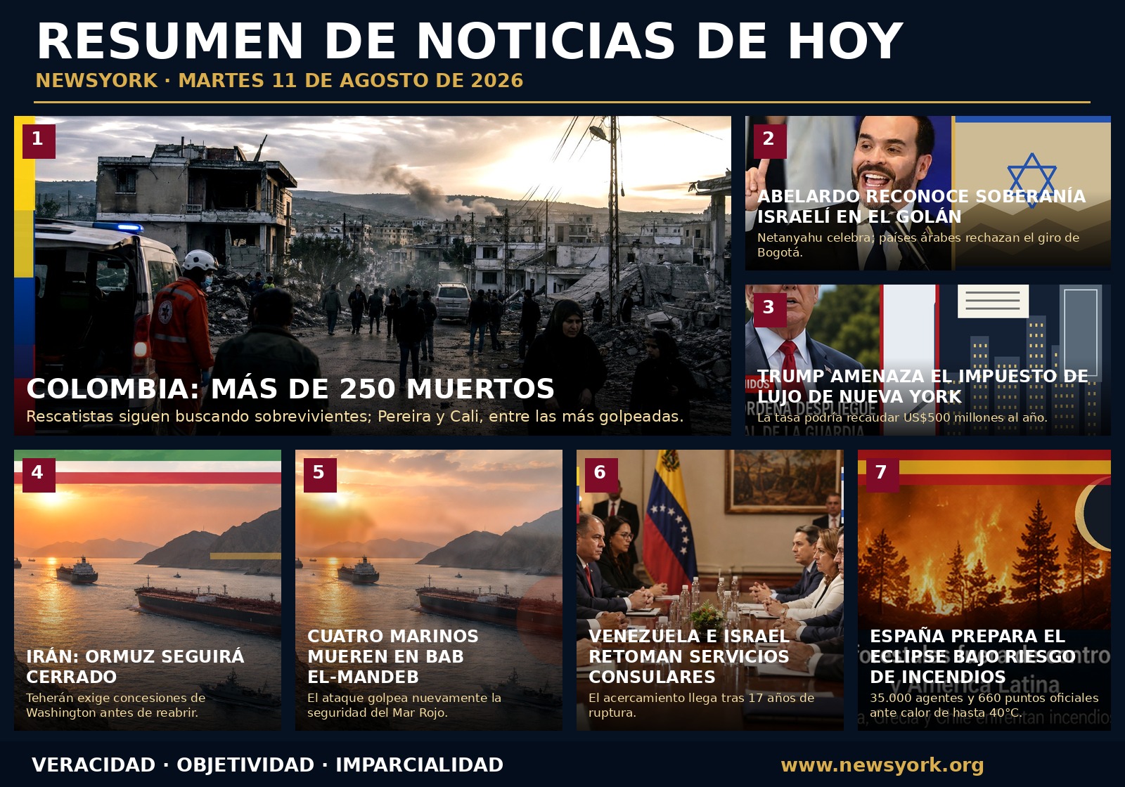 Resumen de noticias NewsYork del 11 de agosto de 2026