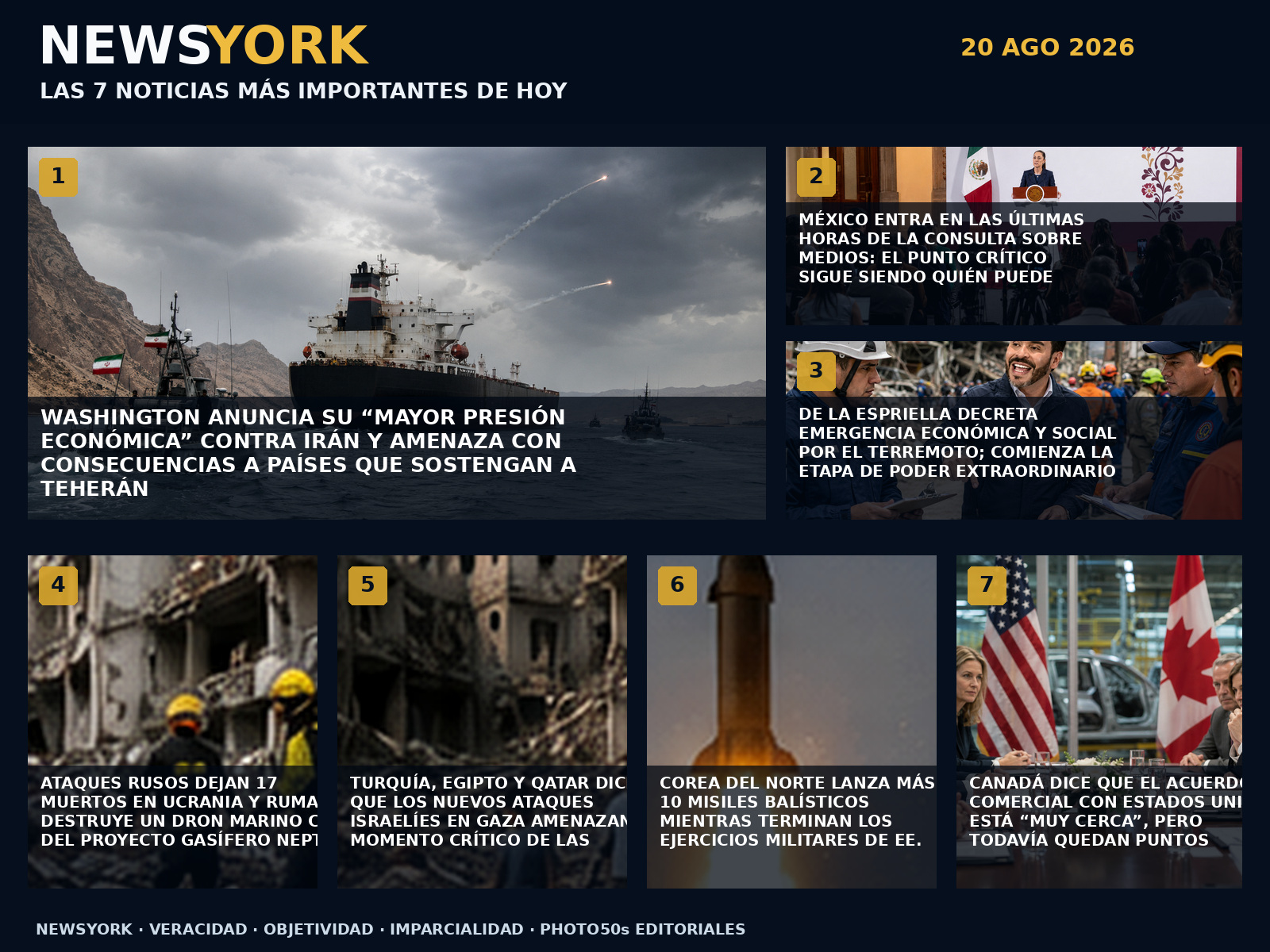 Collage NewsYork 20 de agosto de 2026