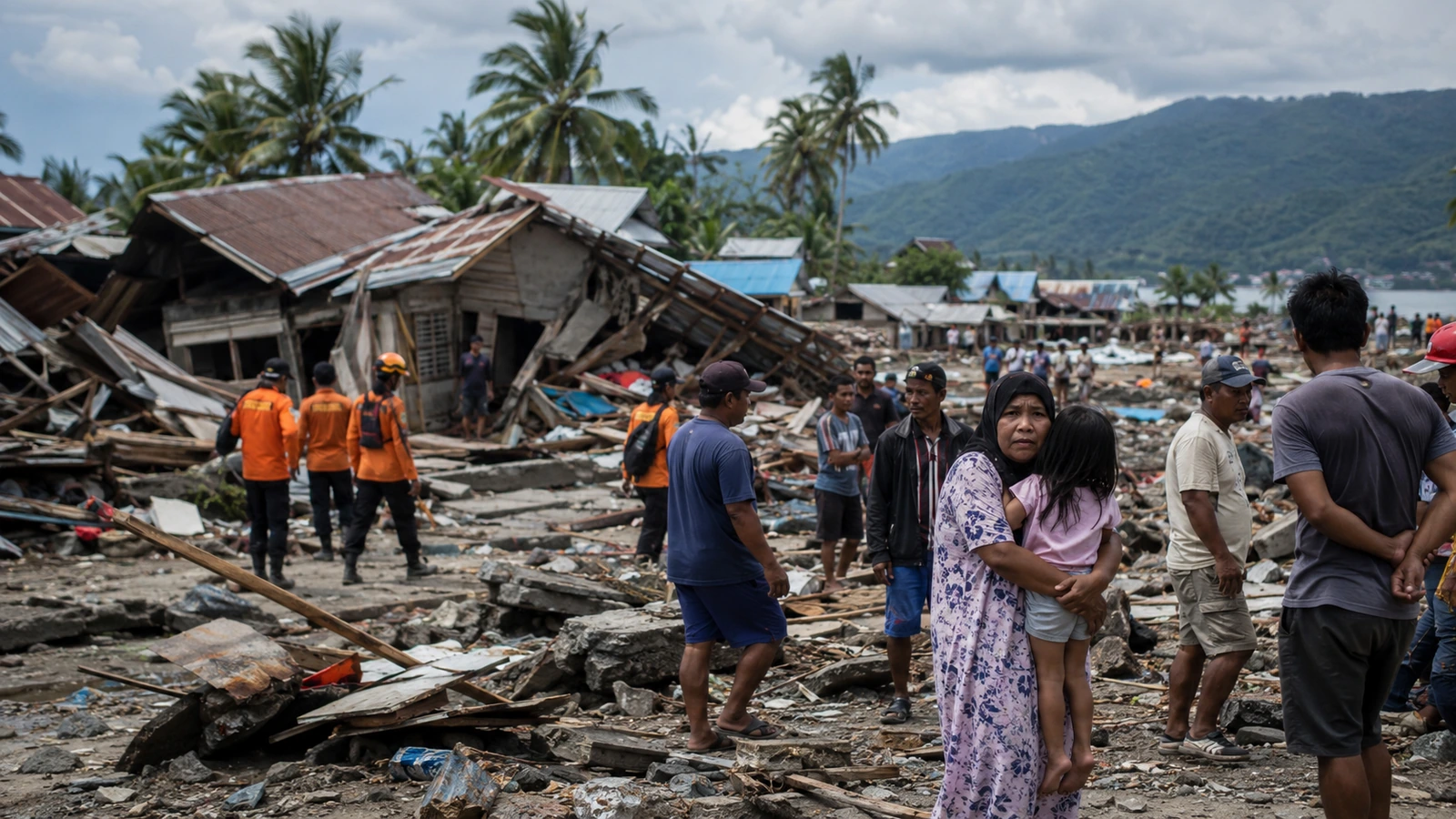 PHOTO50 NewsYork: El sismo de magnitud 7,7 en Indonesia deja al menos 47 muertos y miles de desplazados