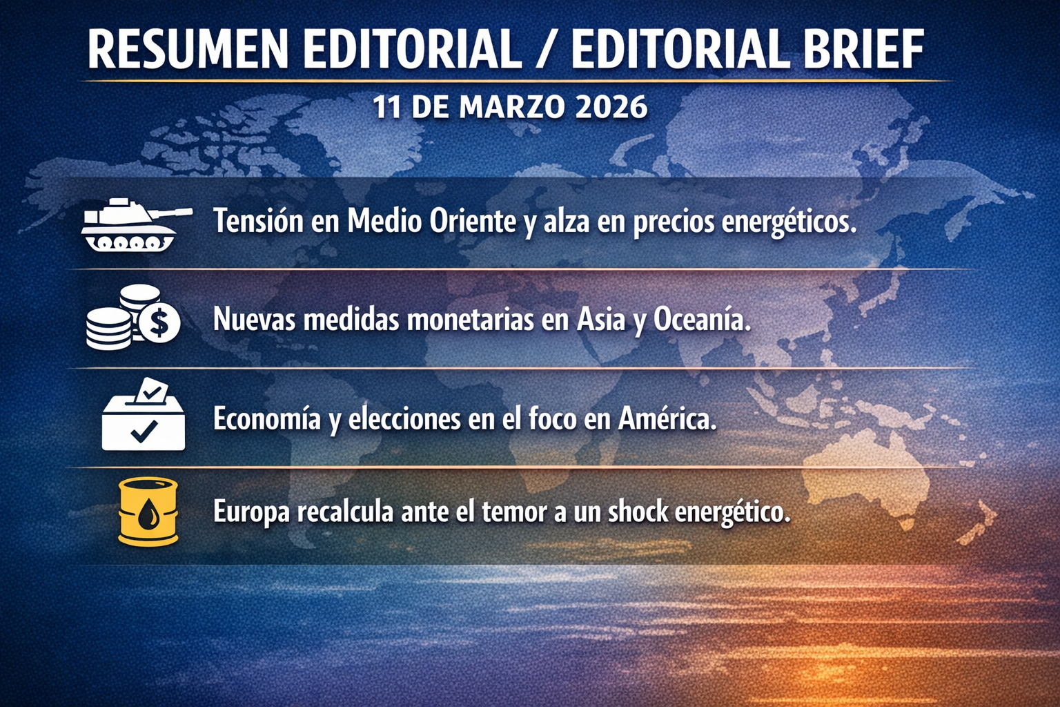 Resumen de noticias del día