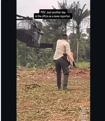 Cocopixel cubriendo noticias en la selva colombiana