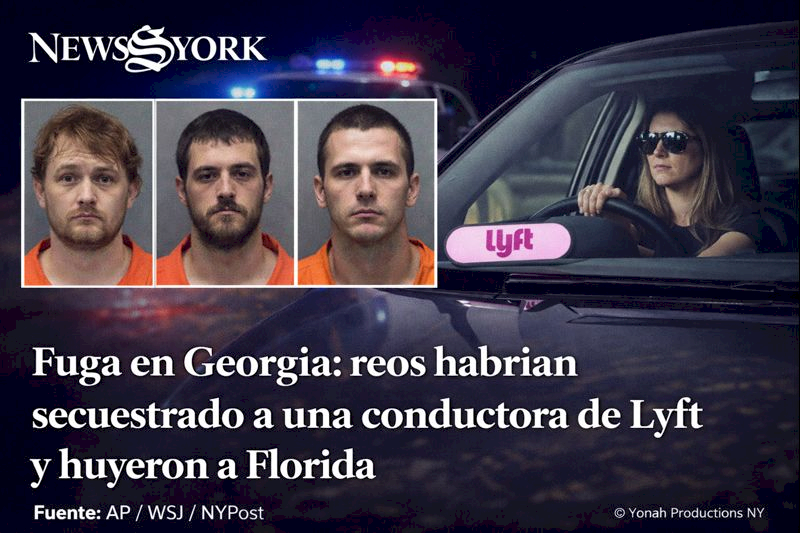 Escape de cárcel en Georgia y secuestro de conductora Lyft