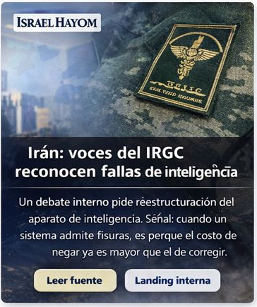Irán: debate interno sobre fallas de inteligencia